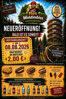 Eröffnungsfeier von Flo's Waldimbiss am 08. August